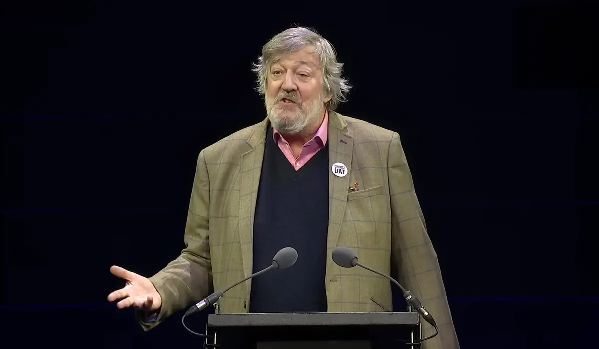 Stephen Fry speaking